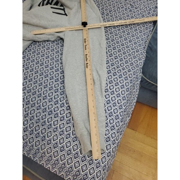 Carhartt Sweater Mens XXL Gray Spellout Big Logo Original Fit Thick Pullover - Picture 10 of 16